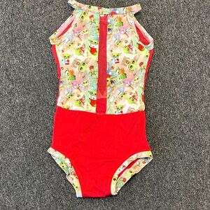 Custom Made Dance Leotard Baby Yoda Christmas- Adult S